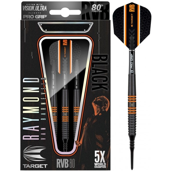 Target 80% Raymond van Barneveld RvB Black Tungsten Softdarts 20 Gramm Softdarts
