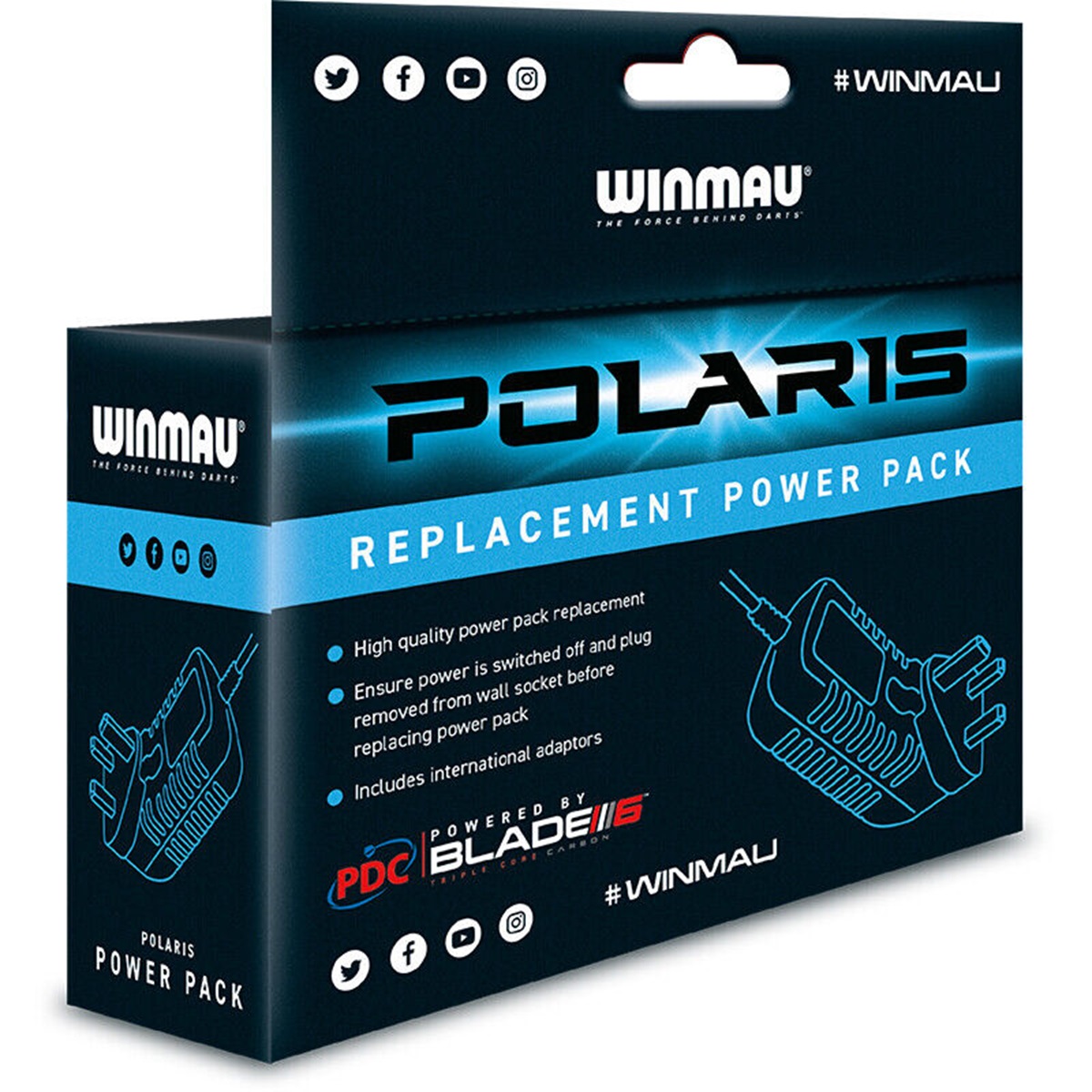 Winmau Ersatz Netzteil für Polaris Dartboart Licht Boardzubehör