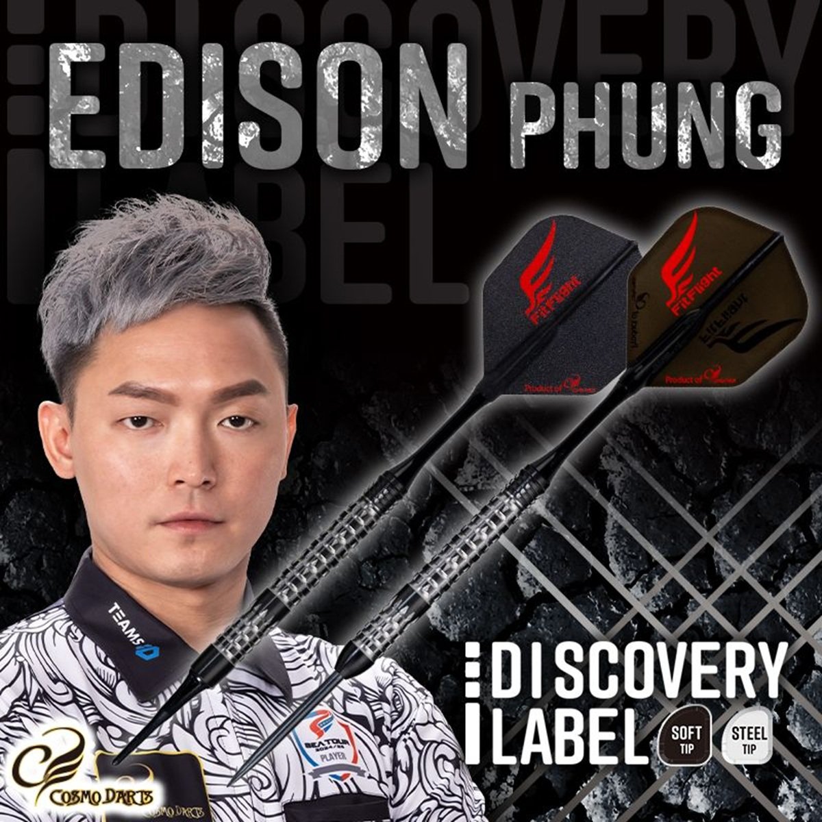 Cosmo Darts Discovery Label Edison Phung Steeldarts 21 Gramm Steeldarts
