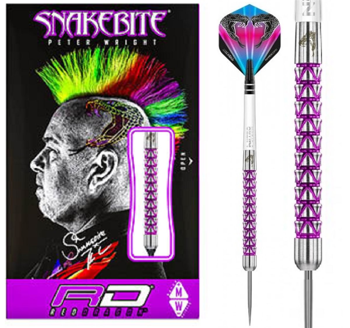 Reddragon Peter Wright Vyper Steeldarts 20/22/24 Gramm Steeldarts