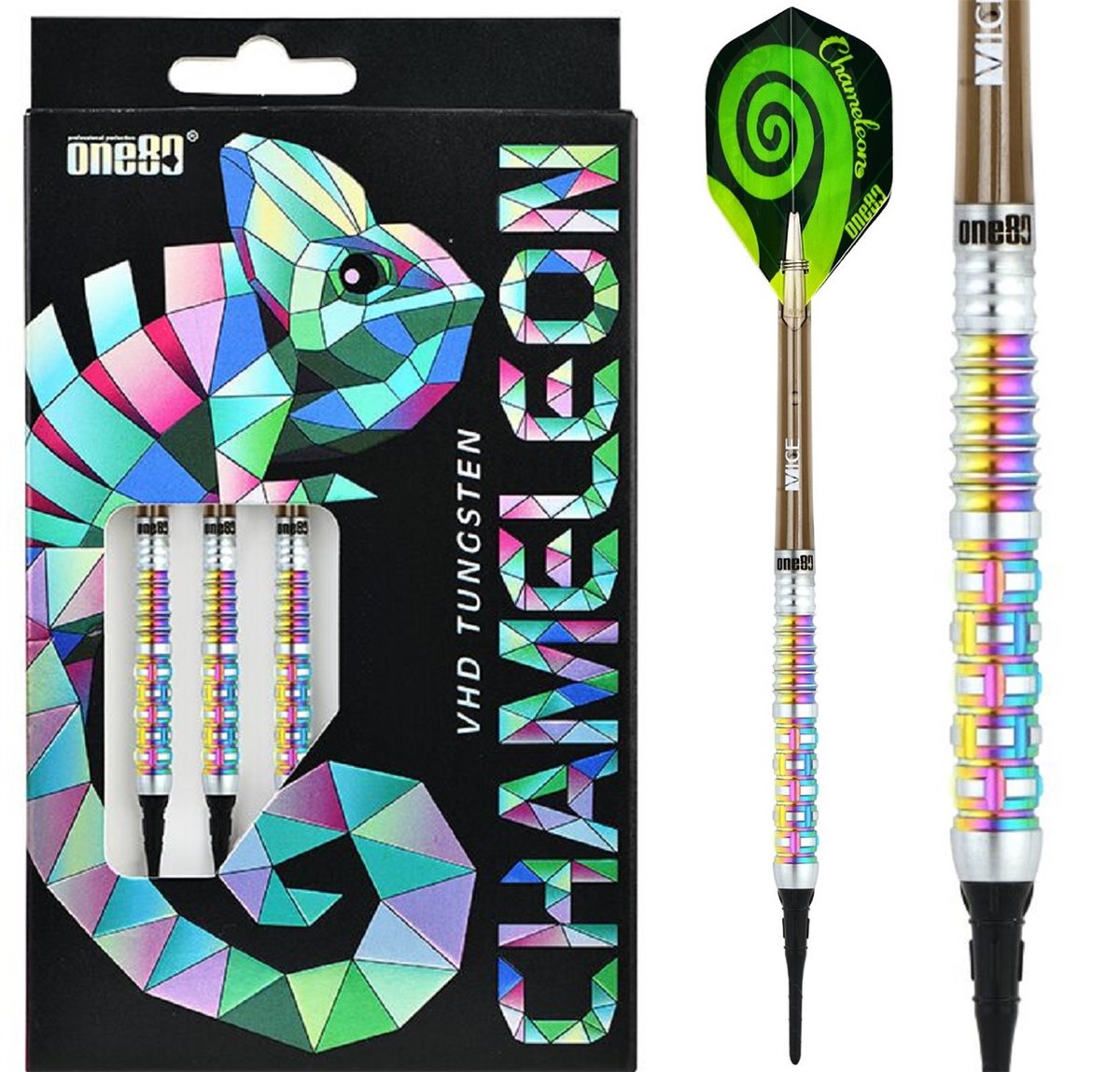 One80 Chameleon Zircon Soft Darts 18 Gramm Softdarts