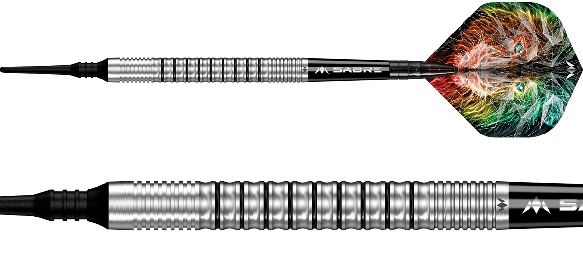 Mission Dominik Grüllich 95% Silver-Black Rings Softdarts 18 Gramm Softdarts
