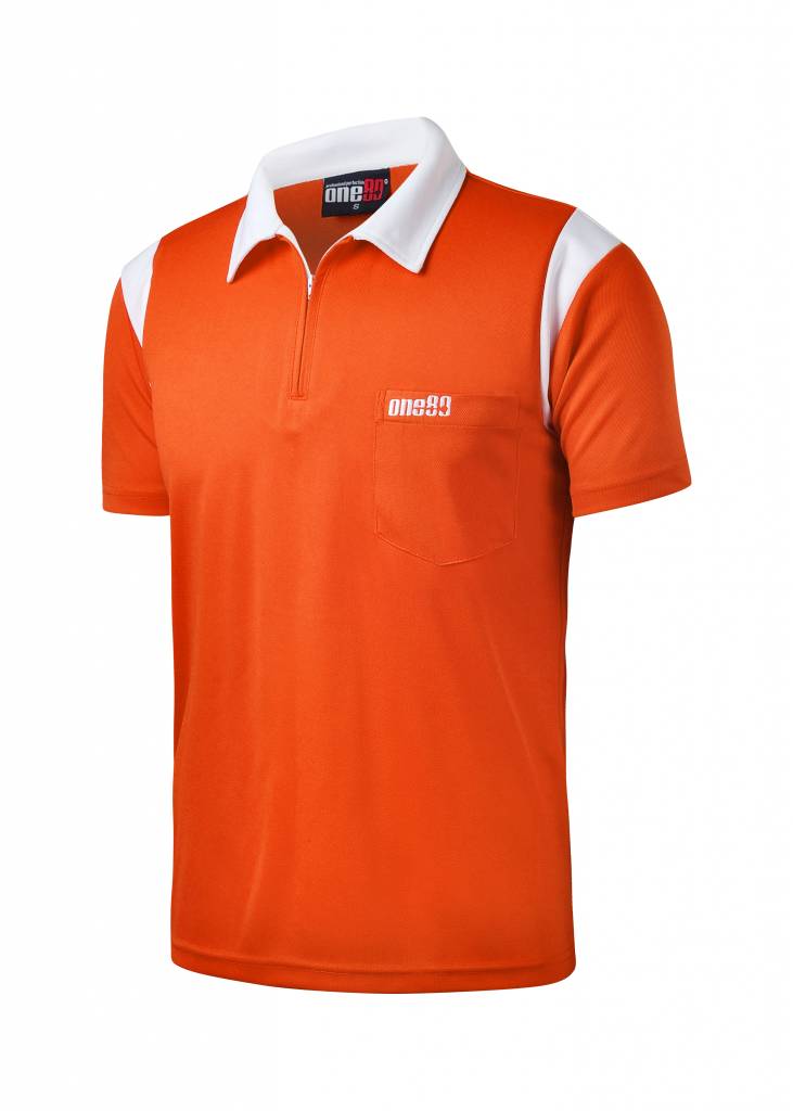 258ab3aea0e2d4Z50yTs8f7gtHx ONE80 Dart Poloshirts Orange/Weiß Shirts