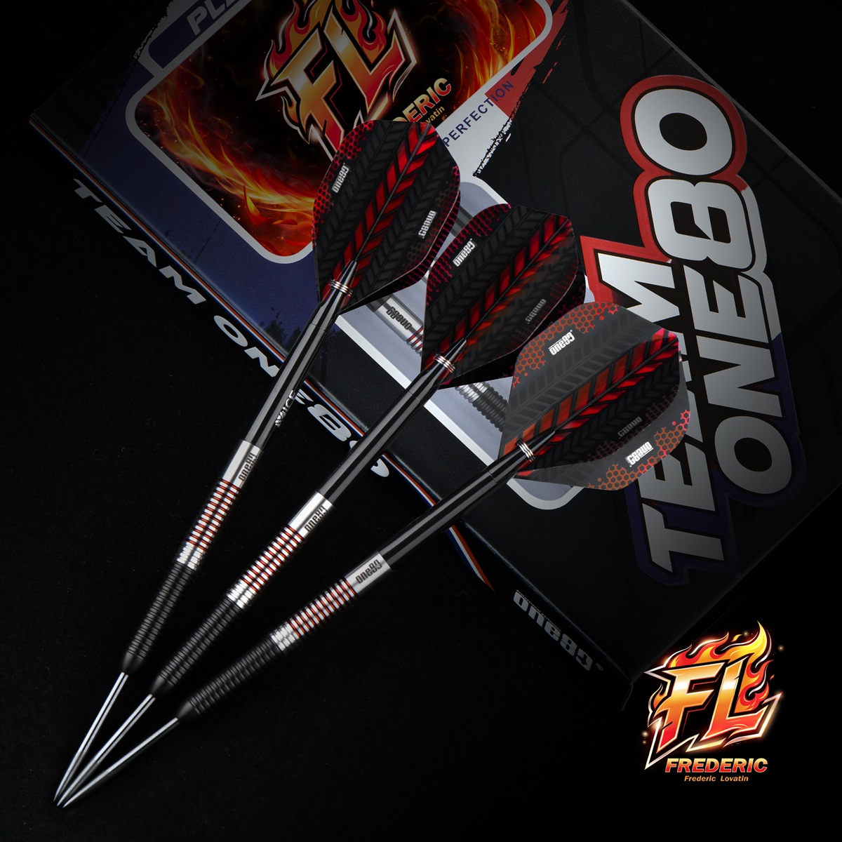 ONE80 Frederic Lovatin 90% Steeldarts 18 Gramm Steeldarts