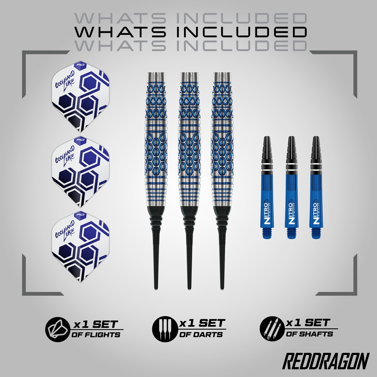 Reddragon Luke Humphries TX5 90% Softdarts 20 Gramm Softdarts