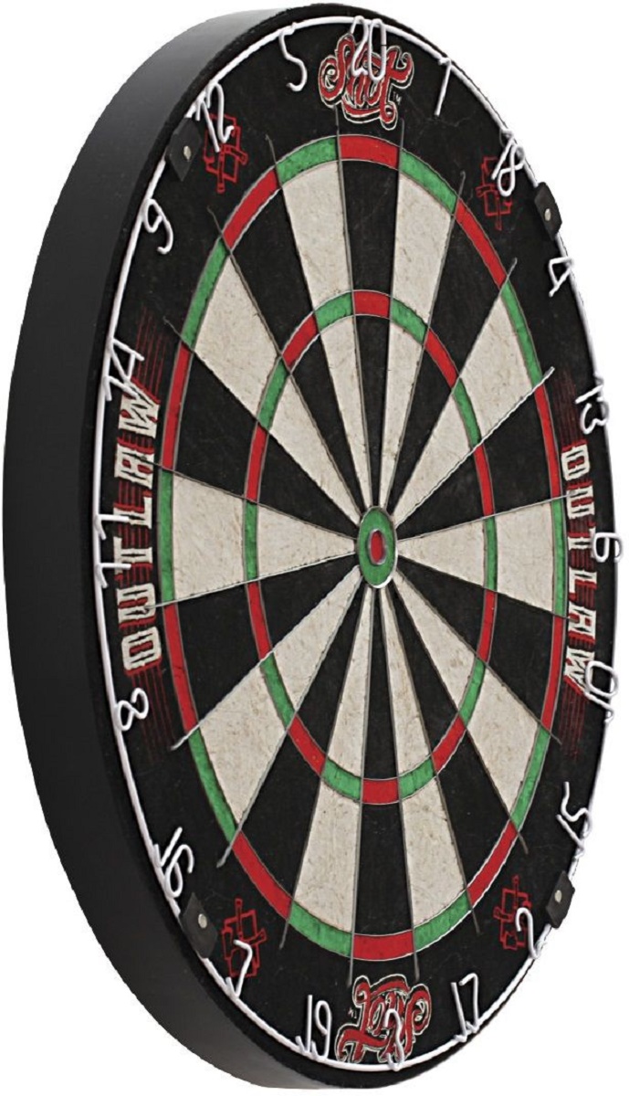 Shot Outlaw Bristle Dartboard Steeldart Scheibe