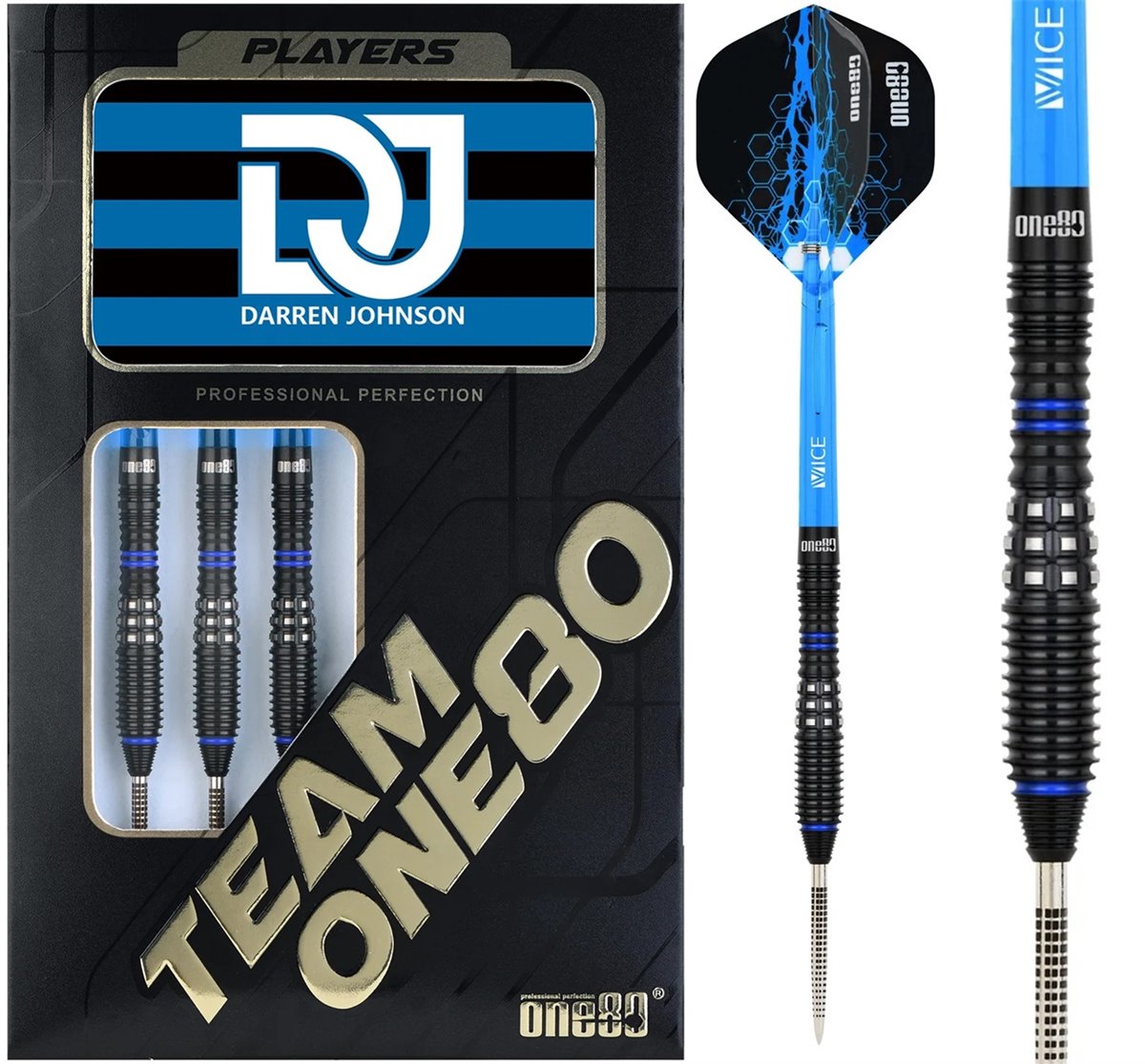 ONE80 Darren Johnson Signature Steel Darts 23 Gramm Steeldarts