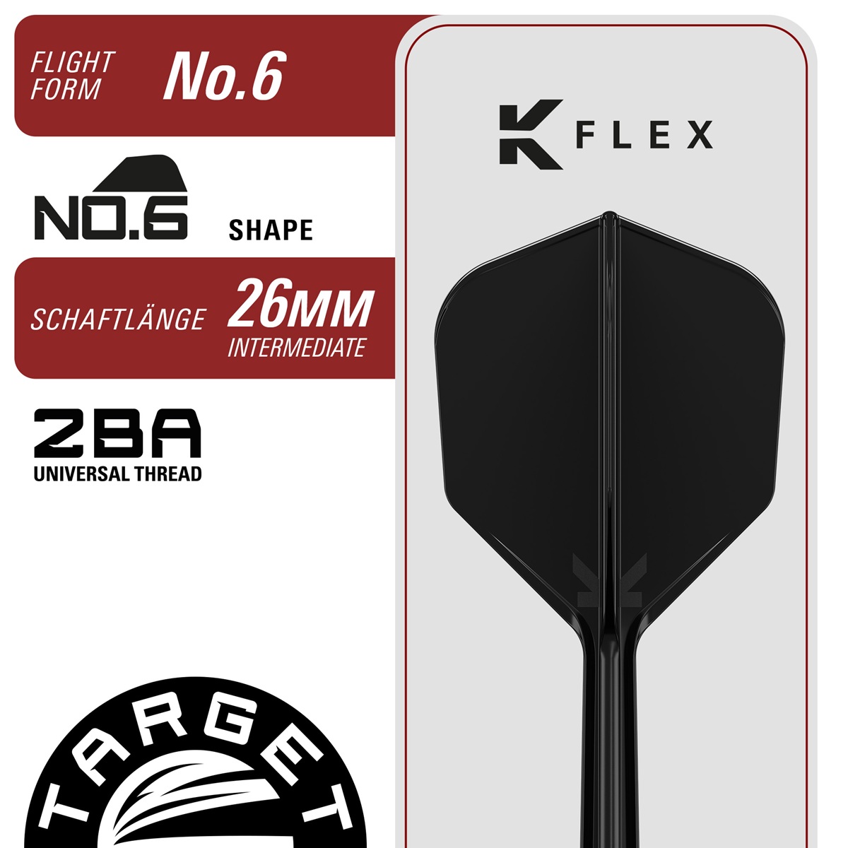 Target Black Marque Spinel 90% 2BA Softdarts 21,5 Gramm Softdarts