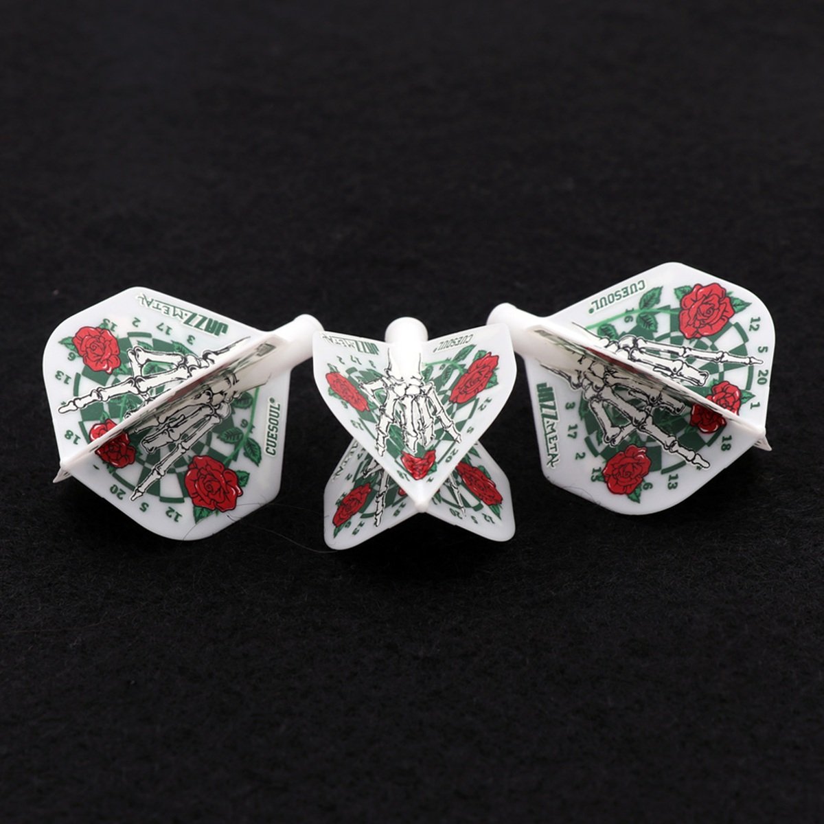 Cuesoul TERO AK4 Dart Flight Rose Weiß Standard Flights