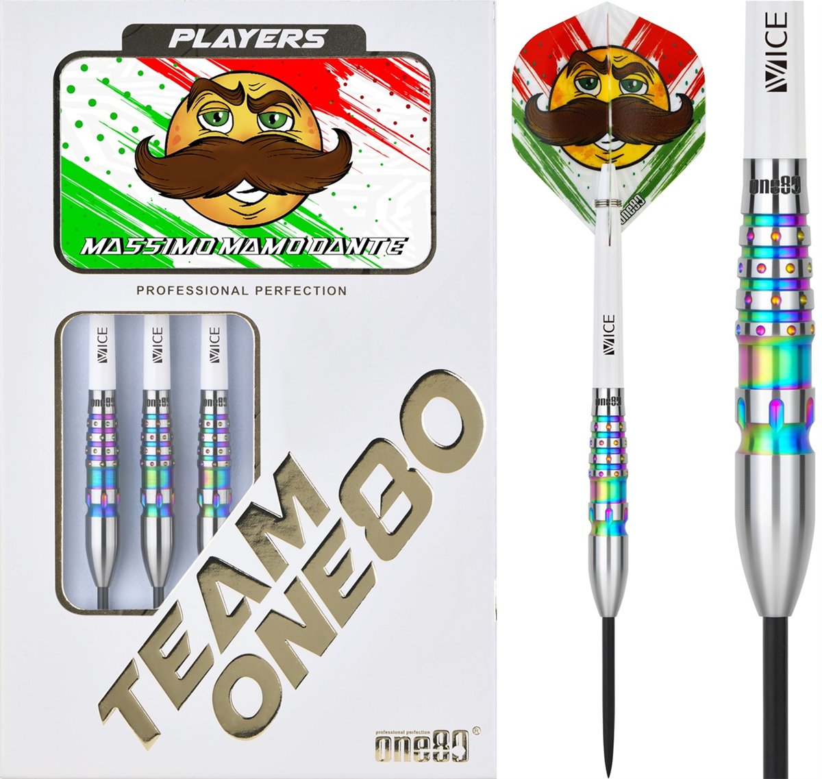 ONE80 Mamo Massimo V2 90% Steeldarts 22 Gramm Steeldarts