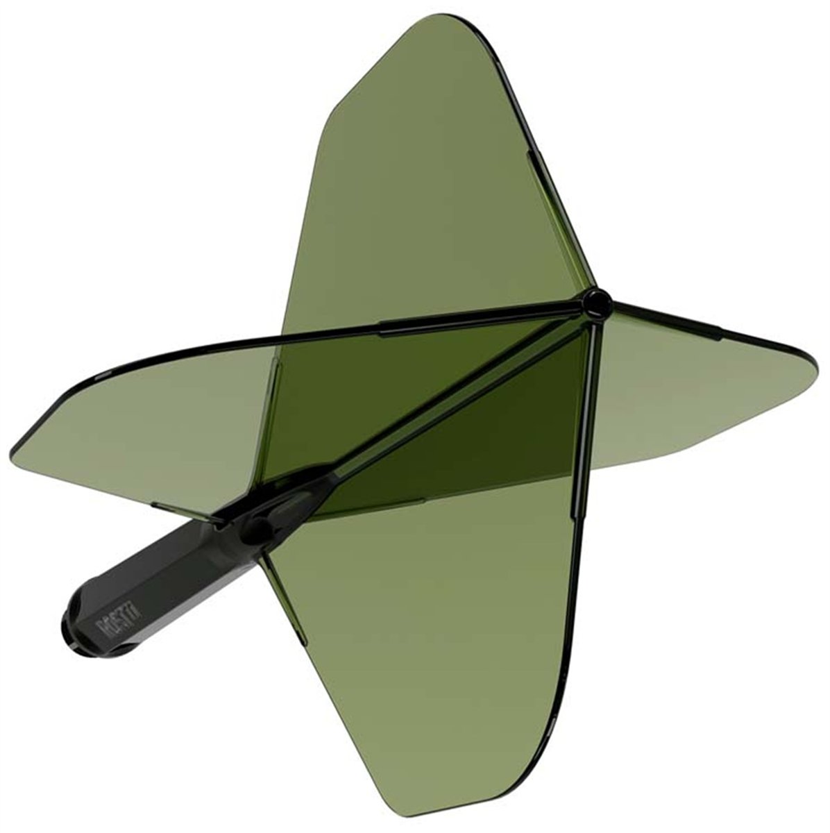 Cuesoul Dart Flight/Shaft ROST 77 Transparent Dunkel Grün Big Standard Flights