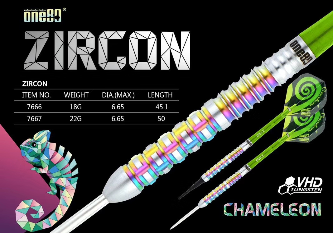 One80 Chameleon Zircon Soft Darts 18 Gramm Softdarts