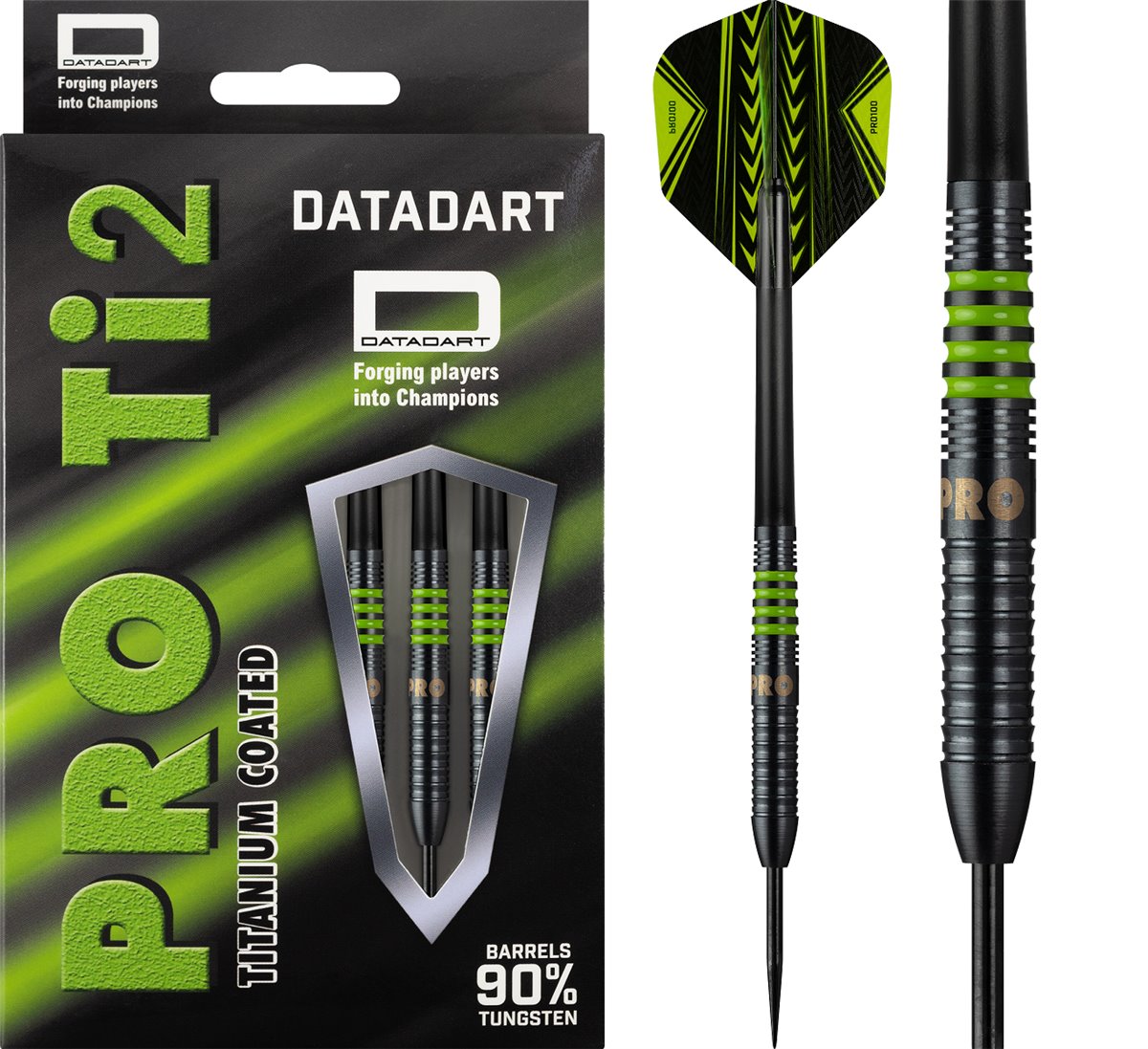 Datadart Pro Ti2 Darts 90% Steel Dartpfeile 22/24/26 Gramm Steeldarts
