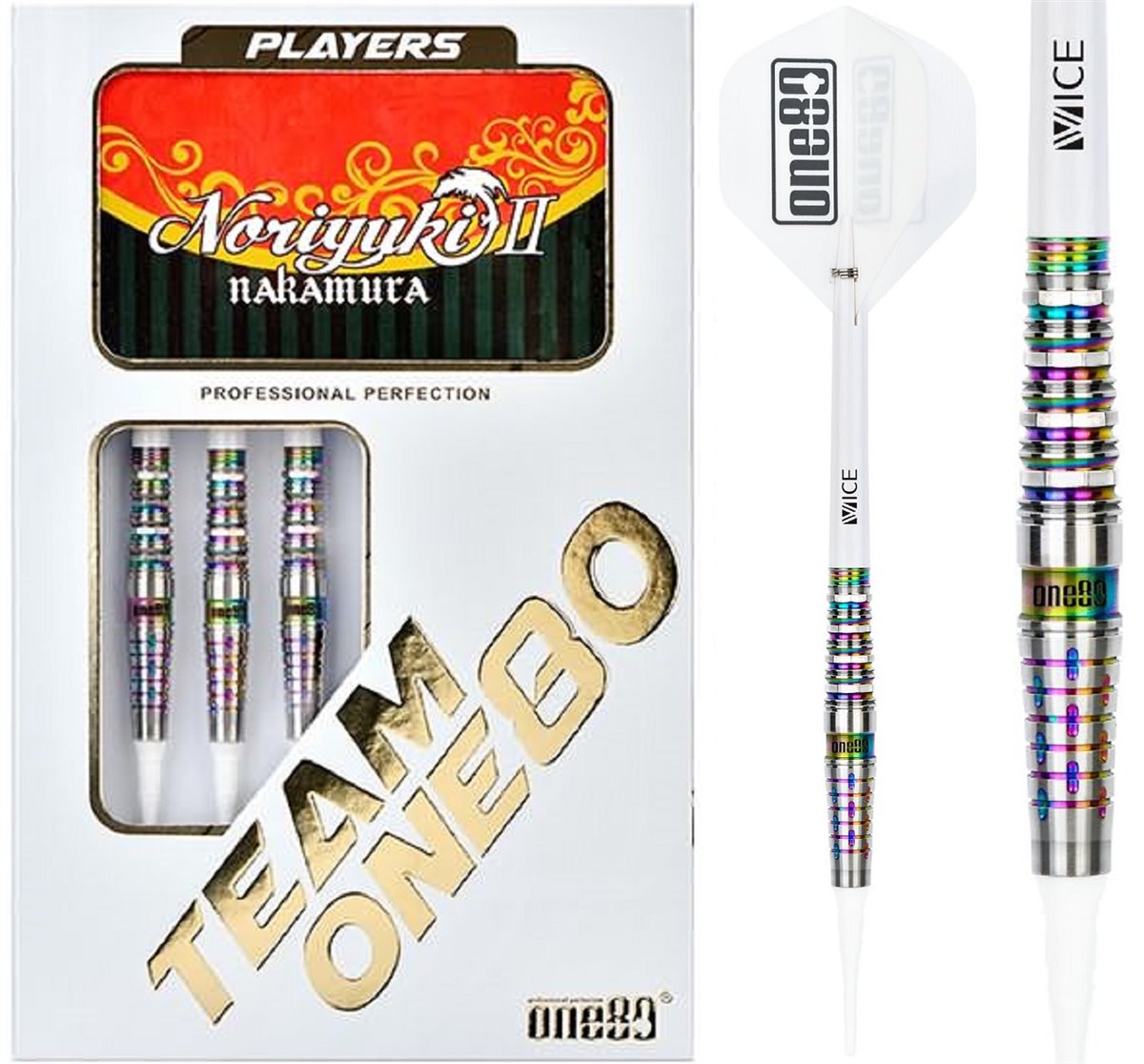 One80 Noriyuki Nakamura V2 Signature Soft Darts 18/19 Gramm Softdarts