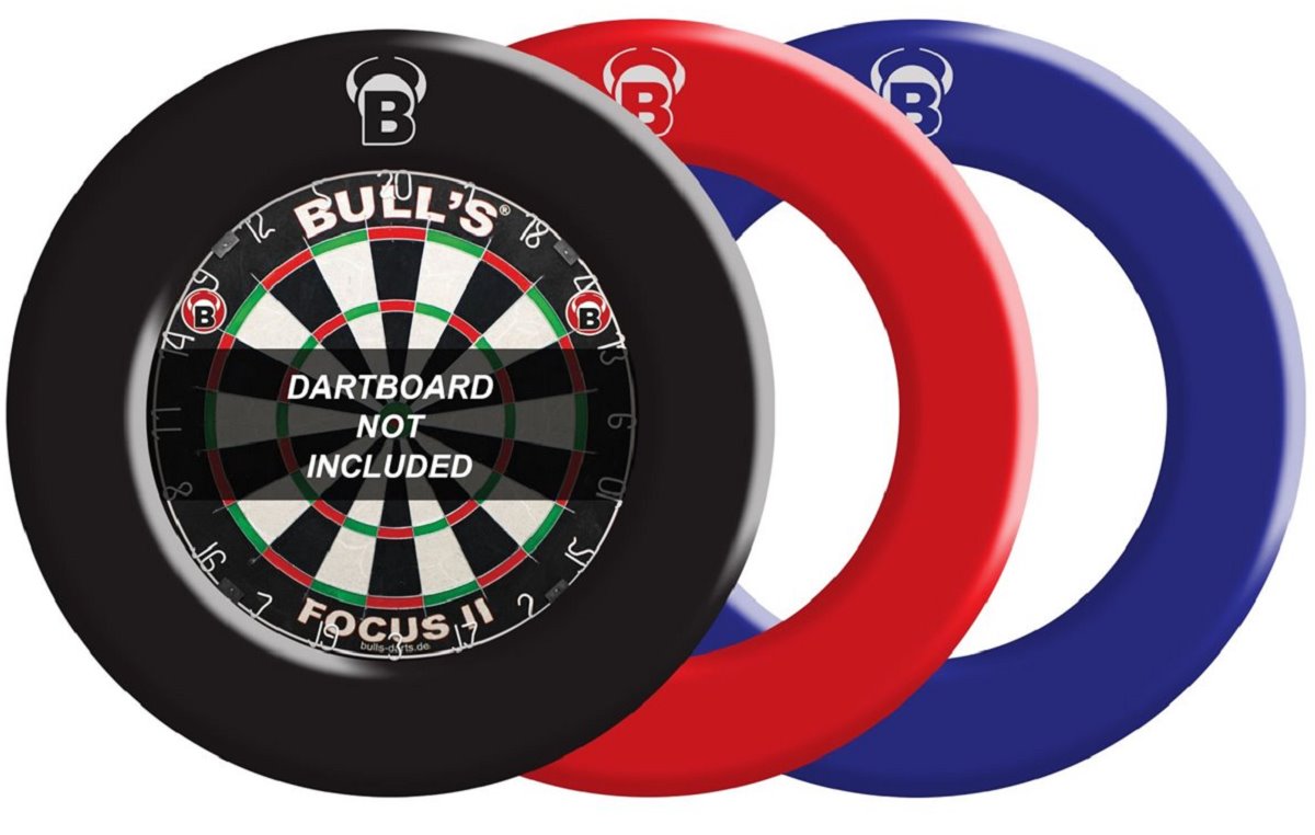 1 tlg. Bull's Board Surround Logo Wandschutz schwarz rot blau creme  Wandschutz