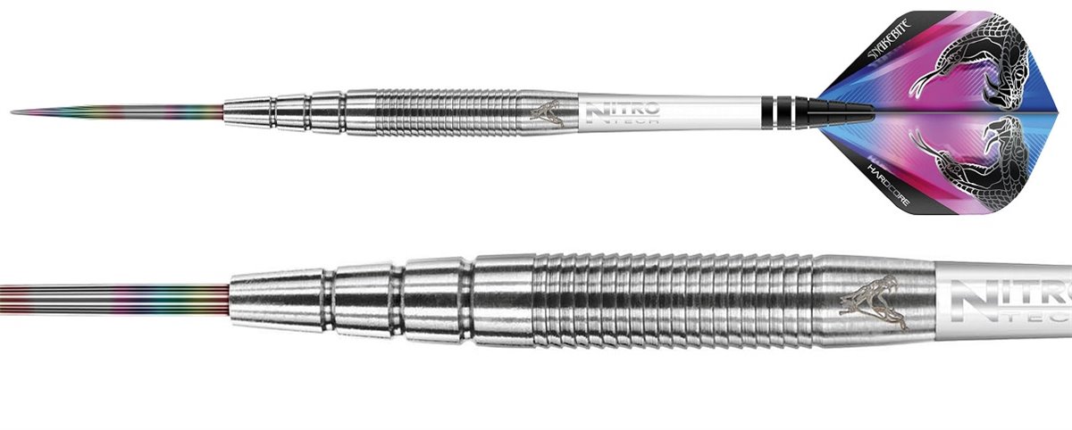 Reddragon Peter Wright Snakebite PL 15 Silver Steeldarts 24 Gramm Steeldarts