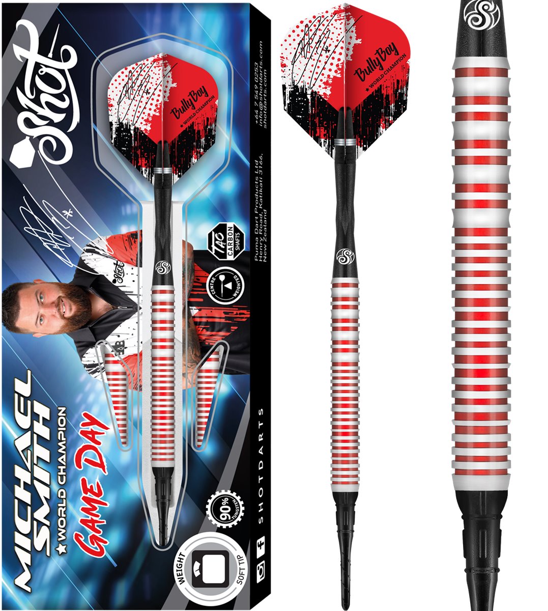 Shot Michael Smith Game Day 90% Softdart 20 Gramm Softdarts