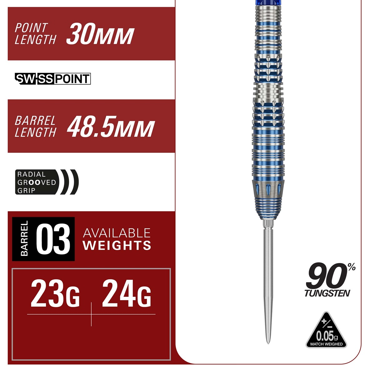 Target Mizu Series 03 90% Swiss Points Steeldarts 23/24 Gramm Steeldarts