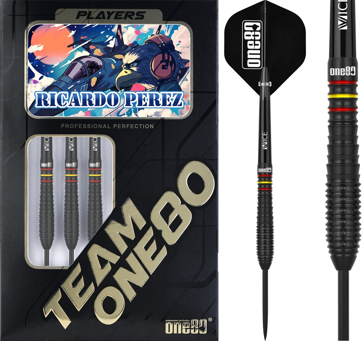 ONE80 Ricardo Perez V2 90% Steeldarts 22 Gramm Steeldarts