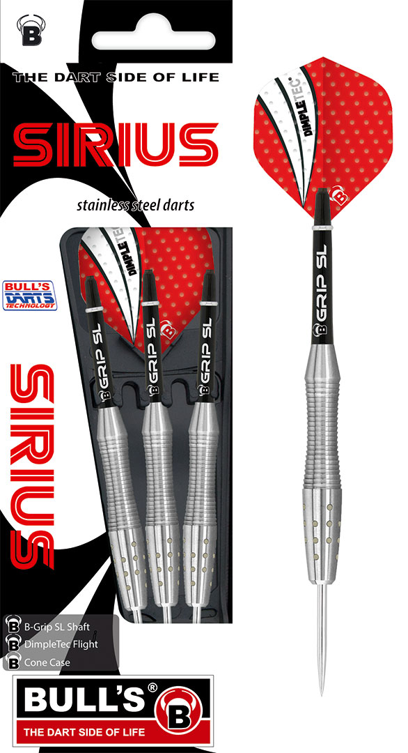 1 Satz BULL'S Sirius Steel Dart 23g Steeldarts