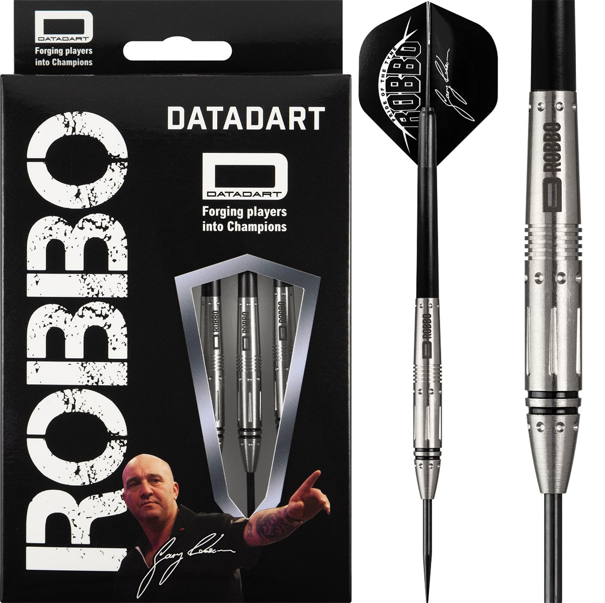 Datadart Gary Robson Hybrid MK3 Darts 80% Steel Dartpfeile 26 Gramm Steeldarts