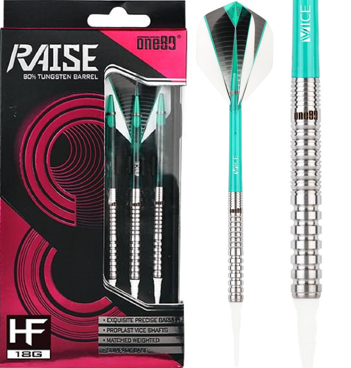 One80 Raise HF Softdarts 18 Gramm Softdarts