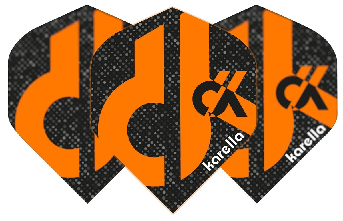 Karella Dart Flights Daniel Klose Black-Orange Edition Standard Flights