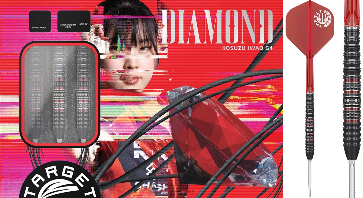 Target Prime Series Diamond Gen 4 Swiss Point 90% Steeldarts 22/24 Gramm Steeldarts