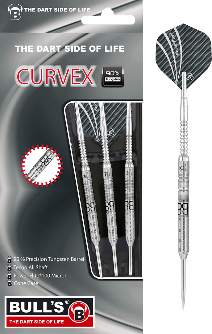 1 Satz BULL'S Curvex C2 Steel Dart 24g Steeldarts