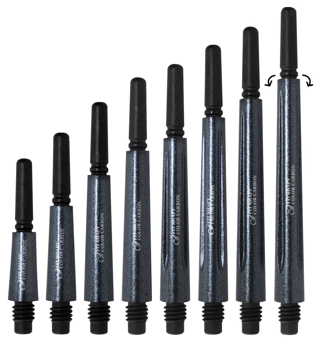 Dart Flights 8 Flight Regular Spin Shaft Schwarz Kaufen Darts Stems