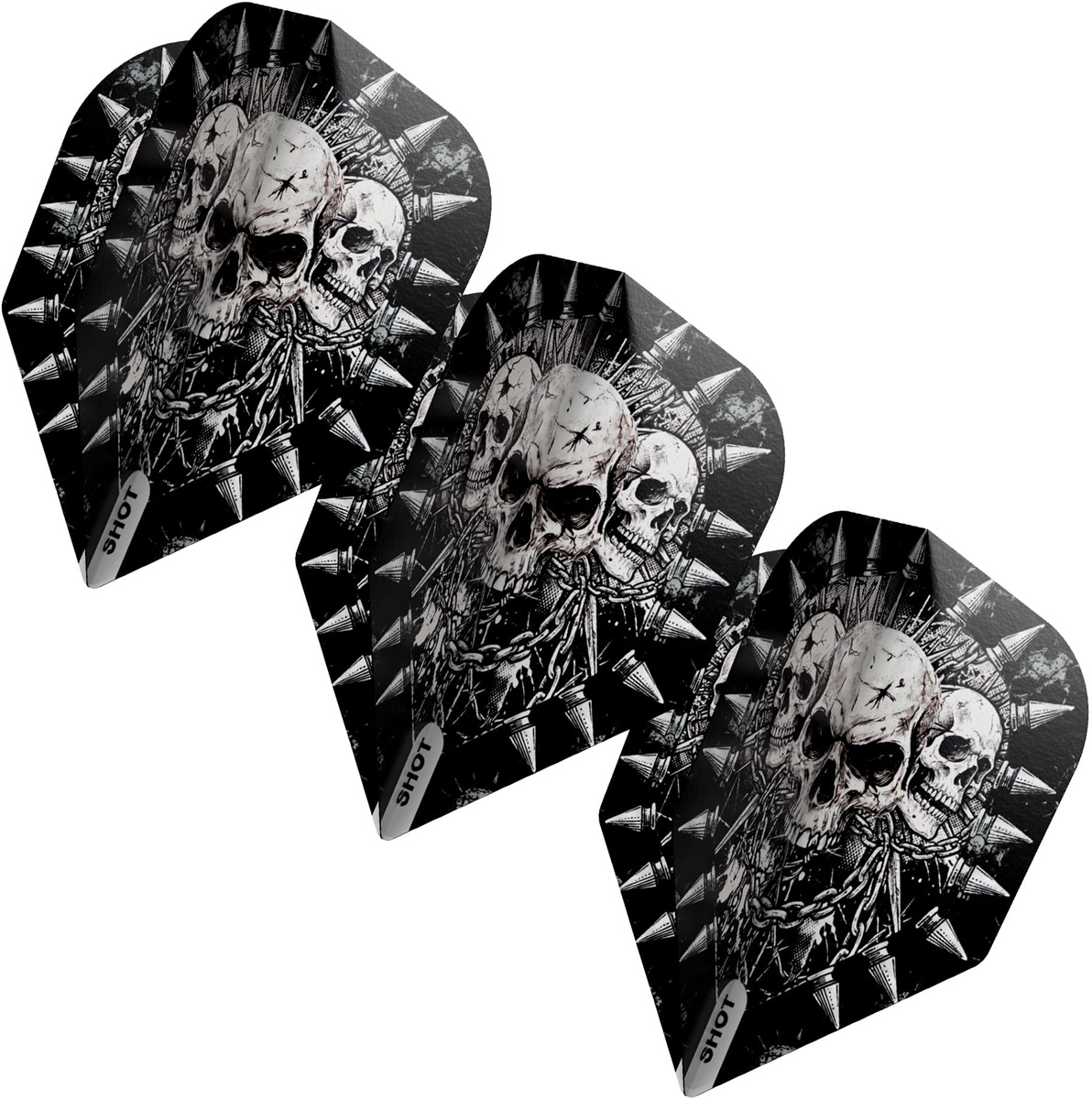 Shot! Gnarly Skulls Flights No.6 Shape Flights