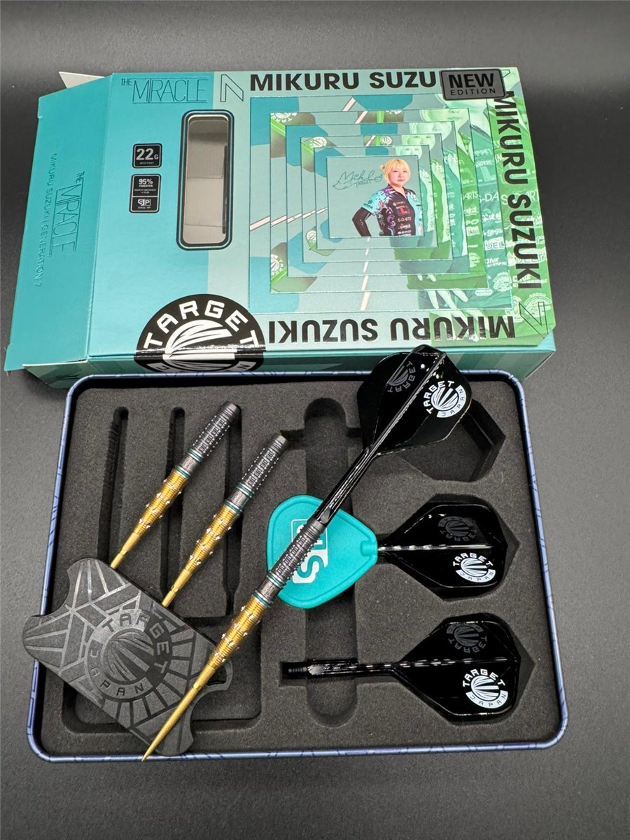 Target The Miracle Mikuru Suzuki Gen 7.5 Swiss Point 95% Steeldarts 22/24 Gramm Steeldarts
