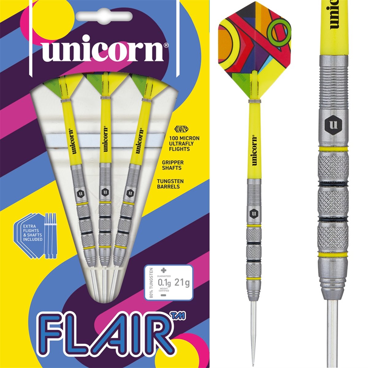Unicorn Flair 2 80% Steeldarts 21 Gramm Steeldarts