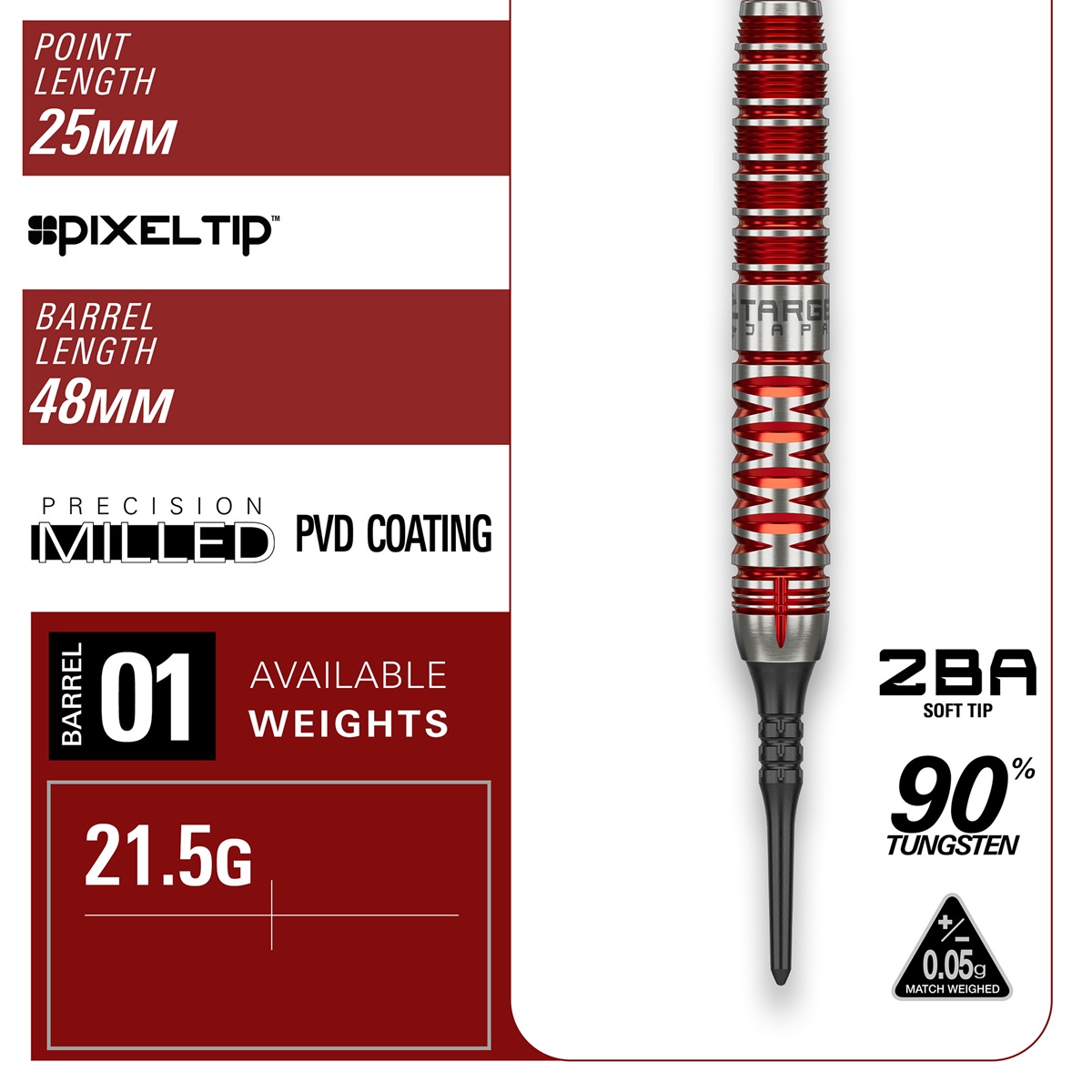 Target Endeavour Gen2 Max 90% Softdarts 21,5 Gramm Softdarts