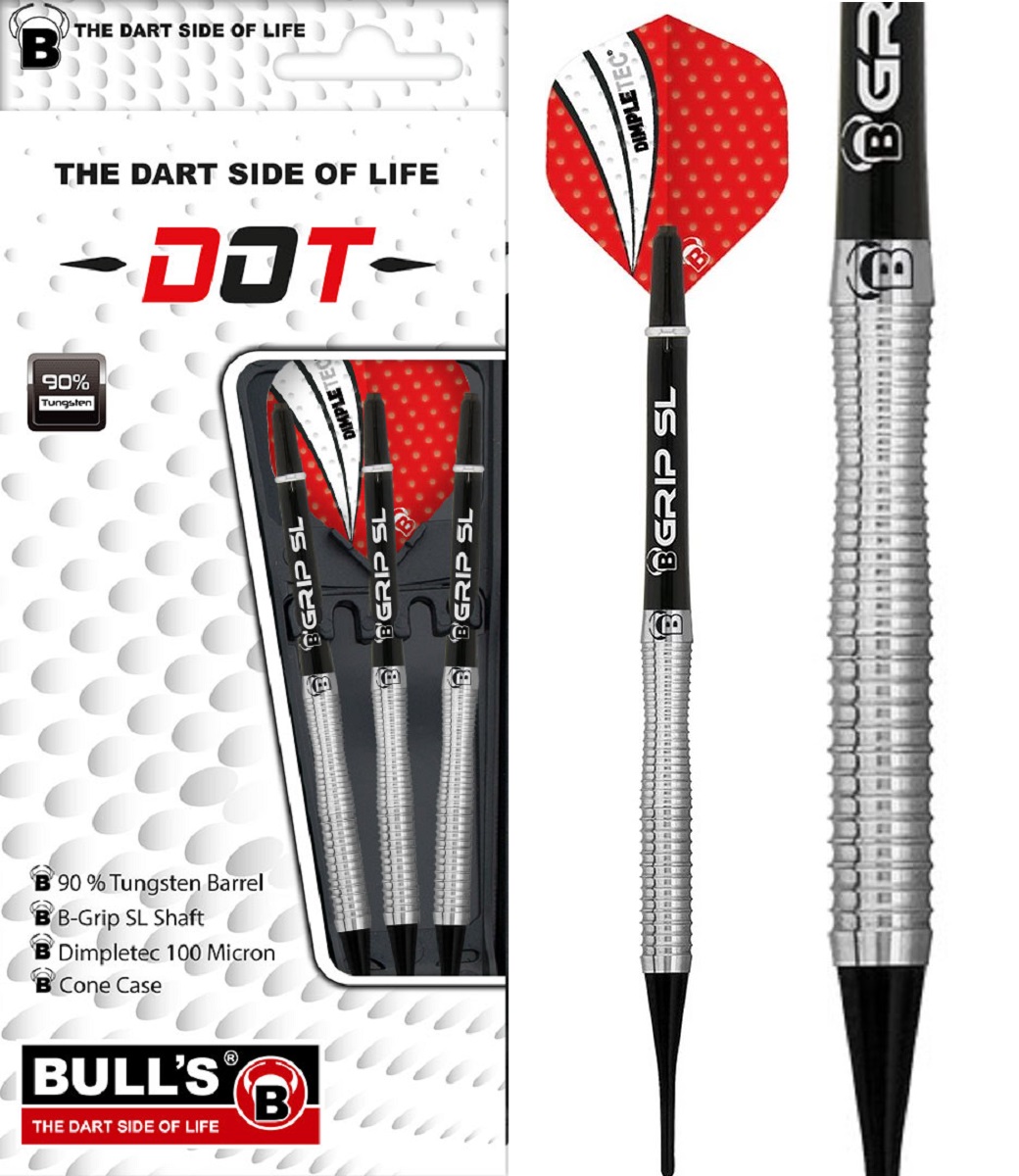 1 Satz BULL'S Dot Soft Dart 18/20/22g D2 Softdarts