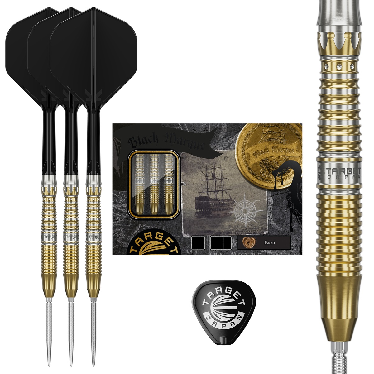 Target Black Marque Enzo 90% Swiss Points Steeldarts 22/24 Gramm Steeldarts