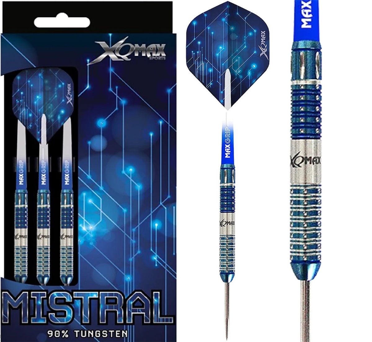 XQMAX Mistral 90% Steeldarts 21 Gramm Steeldarts