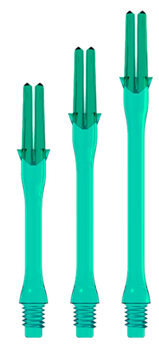 L-Style Locked Slim Shaft mit Caps Türkis Shafts