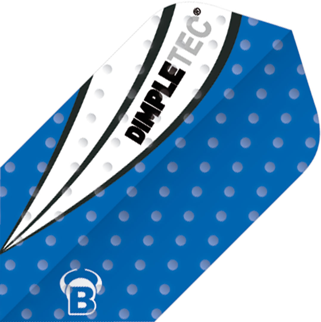 1 Satz BULL'S Dimpletec Flights Slim Blau Flights