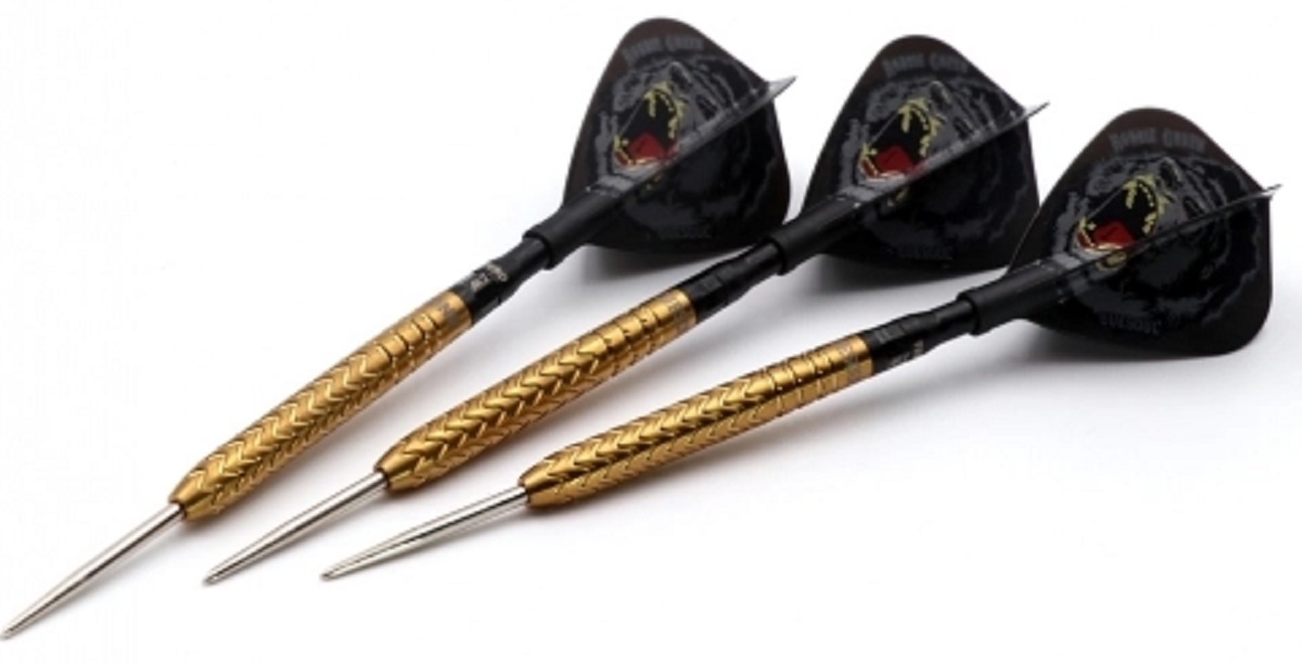 Cuesoul Steeldarts KONG Robbie Green + TERO Flights 22 Gramm 90% Tungsten Steeldarts