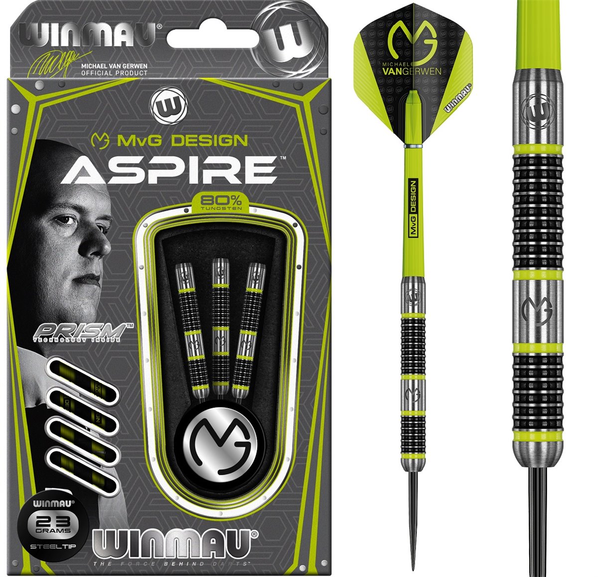 Winmau Michael van Gerwen Aspire Steel Darts 21/22/23/24/25/26 Gramm Steeldarts