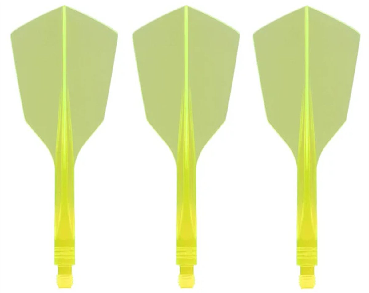 Condor Dart Flights Shafts AXE 120 Gelb Transparent Narrow Flights