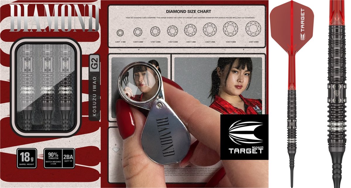 Mission Ardent M1 Brass Softdarts 18 Gramm - Professionelle Messing Darts