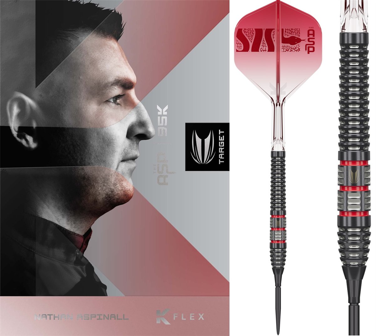Target Nathan Aspinall 95K Swiss Point 95% Steeldarts 22/24/26 Gramm Steeldarts