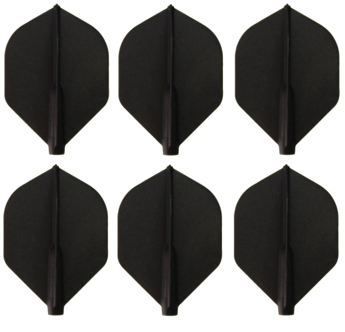 2 Set Cosmo Darts Fit Flights Schwarz Rocket Flights
