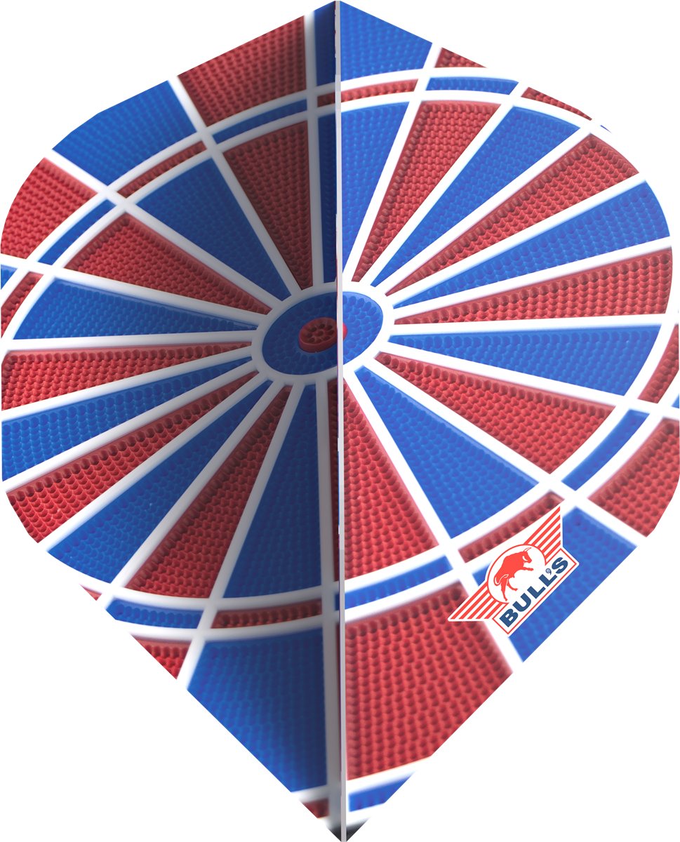 Bull´s Design 100 Board Blue and Red Standard No2 Flights
