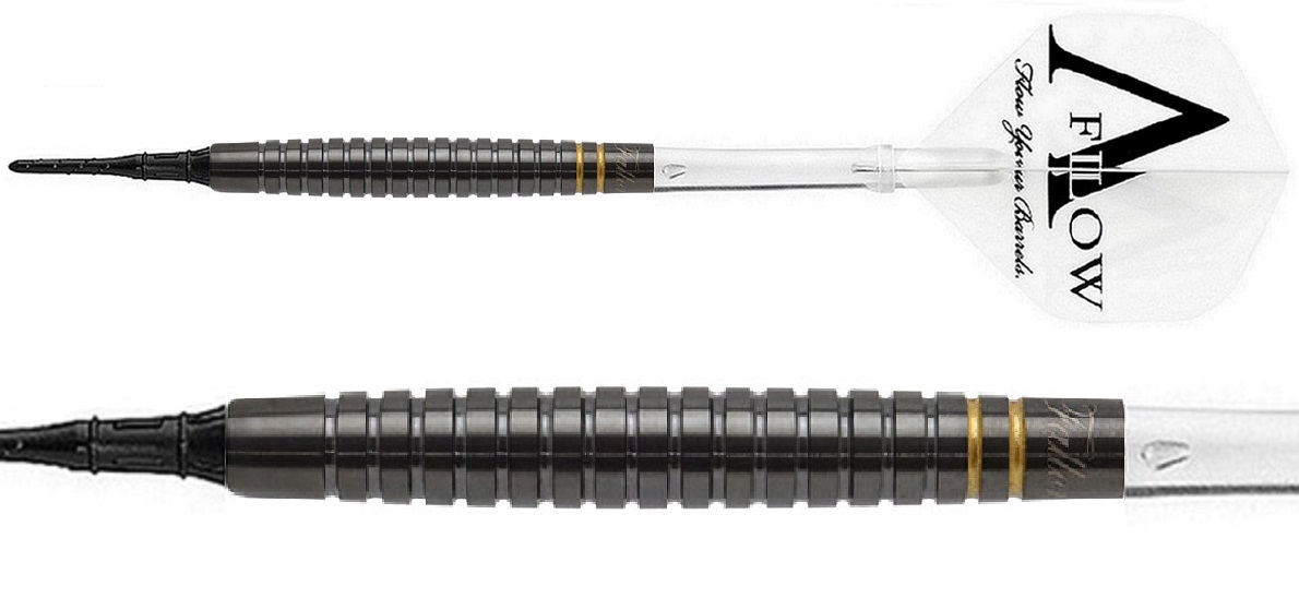 Dynasty Black Line CT Fallon Sherrock 3 Pink/Gold Soft Dart Pfeile 23 Gramm Softdarts