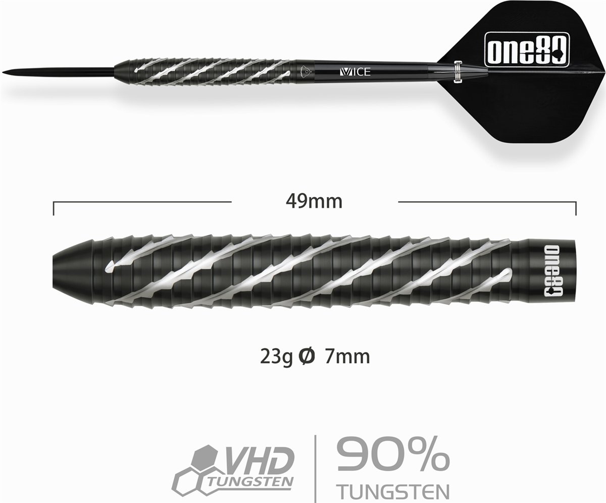 ONE80 Akari Tanahara V2 90% Steeldarts 23 Gramm Steeldarts