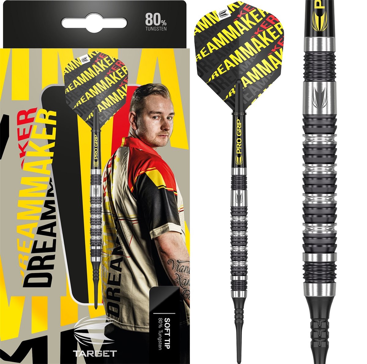 Target Dimitri Van den Bergh 80% Softdarts 18/20 Gramm Softdarts