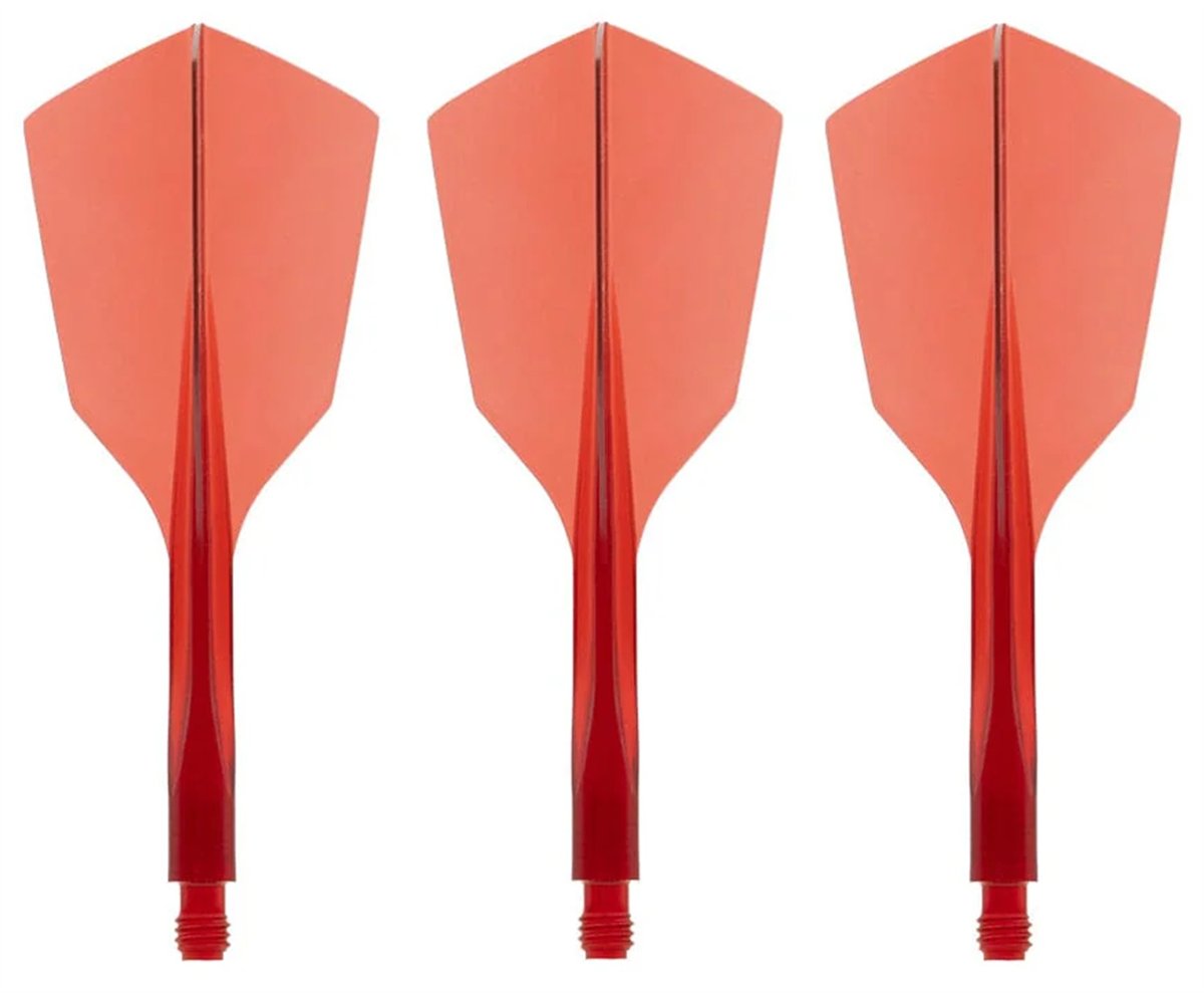 Condor Dart Flights Shafts AXE 120 Rot Transparent Narrow Flights